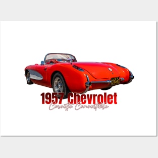 1957 Chevrolet Corvette Convertible Posters and Art